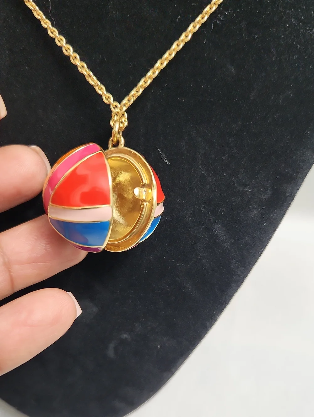 Kate Spade New York Gold-Tone Surprise Ball Multicolored Necklace